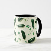 Mug Concombre végétarien vert Cool frais (Devant droit)