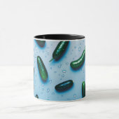 Mug Concombre végétarien vert Cool frais (Centre)