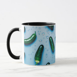 Mug Concombre végétarien vert Cool frais