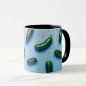 Mug Concombre végétarien vert Cool frais (Devant droit)