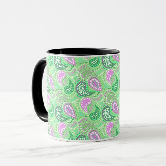 Mug Concombres turcs motif abstrait à pois (Devant gauche)