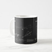 Mug Concorde - Plan directeur de l'avion (Devant gauche)