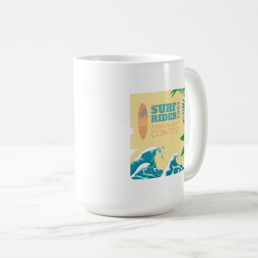 Mug Concours |1983 de surf de cavalier de surf (Devant droit)