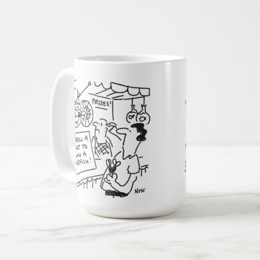 Mug Concours de fléchettes - Gagnez un poisson rouge - (Devant gauche)