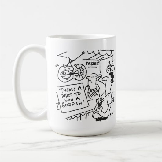 Mug Concours de fléchettes - Gagnez un poisson rouge - (Gauche)