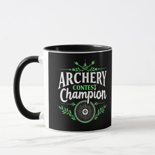 Mug Concours de tir à l'arc Champion Compétition Bow a (Gauche)