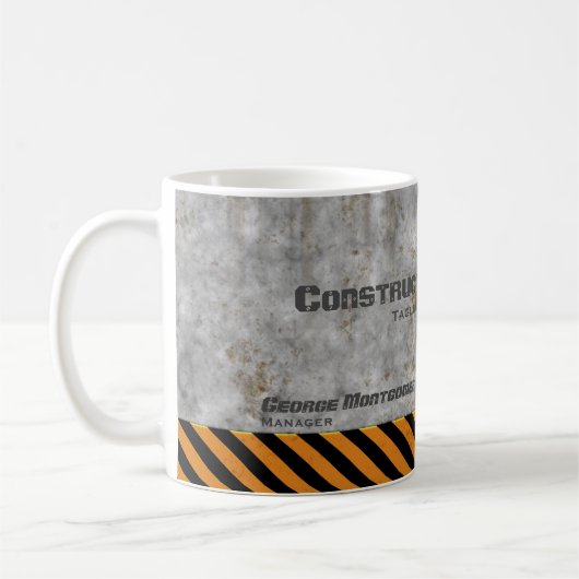 Mug Concrete Caution Construction Company (Gauche)