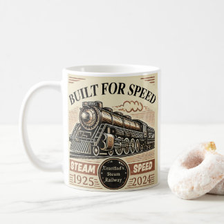Mug Conçu pour la vitesse – Train à vapeur personnalis