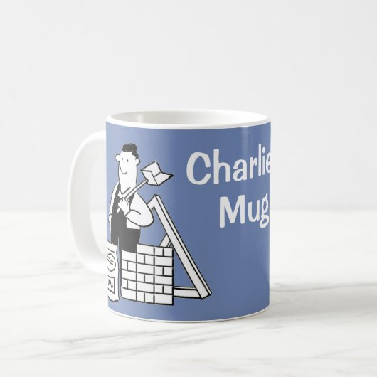 Mug Conçu pour le Builder. Créateurs amusants (Devant gauche)