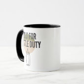 Mug Conçu pour le service de biberon Papa drôle (Devant gauche)