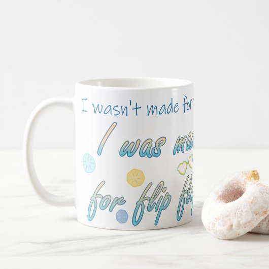 Mug Conçu pour les tongs (Avec donut)