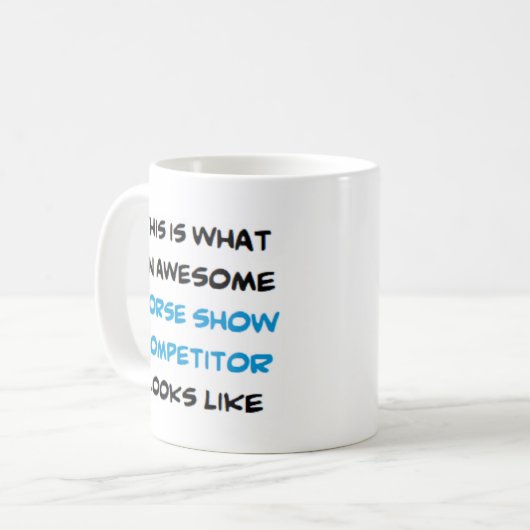 Mug concurrent hippique, génial (Devant gauche)