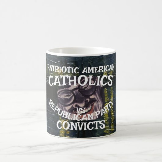 Mug Condamnés Pape Léon Chrétiens Catholiques DHS CBP  (Centre)
