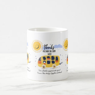 Mug conducteur d'autobus scolaire merci d'être allé pl