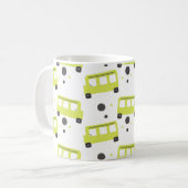 Mug Conducteur de bus scolaire Confetti Jaune (Devant gauche)