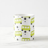 Mug Conducteur de bus scolaire Confetti Jaune (Centre)