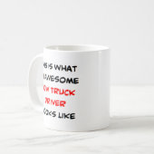Mug conducteur de camion remorque, génial (Devant gauche)
