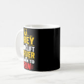 Mug Conducteur de chariot élévateur drôle (Devant gauche)