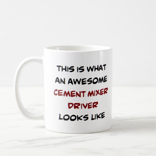 Mug conducteur de ciment, génial (Gauche)