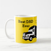 Mug Conducteurs de camions fêtes des pères (Gauche)