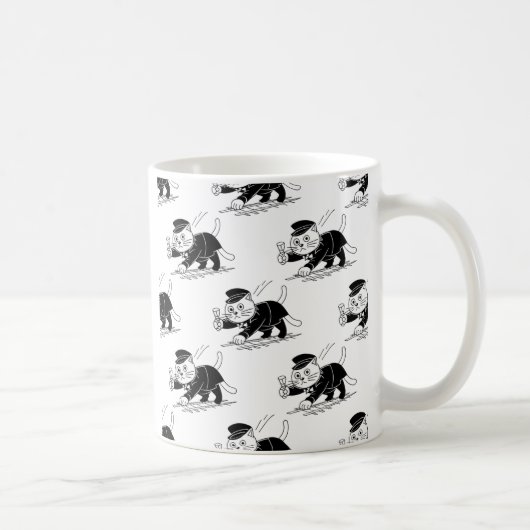 Mug Conductor Cats Unite! Oshiya Cat | Feline Fun (Droite)