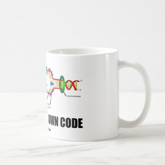 Mug Conduit par mon propre code (reproduction d'ADN) (Droite)