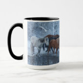 Mug Conduite de chevaux en hiver (Gauche)