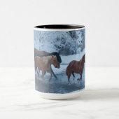 Mug Conduite de chevaux en hiver (Centre)