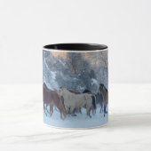 Mug Conduite de chevaux en hiver au Hideout Ranch (Centre)