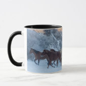 Mug Conduite de chevaux en hiver au Hideout Ranch (Gauche)