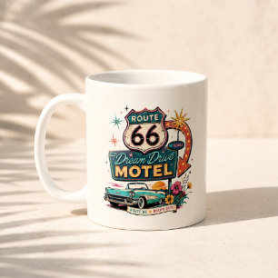 Mug Conduite de rêve sur la route 66 ambiance matinée
