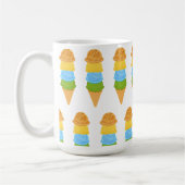 Mug cône crème glacée coloré (Gauche)