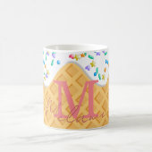 Mug Cône De Crème De Glace Avec Vanille Frosting & Spr (Centre)