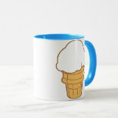 Mug Cône de crème glacée (Devant droit)