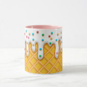 Mug Cône de gaufre à la crème glacée avec arroses (Centre)