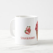 Mug Cône de glace à la fraise (Devant gauche)