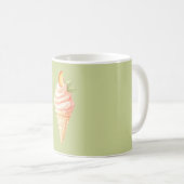 Mug Cône de glace à la pêche (Devant droit)
