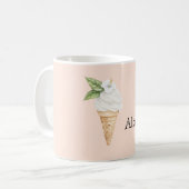 Mug Cône de glace à la vanille Aloha Fleur d'Hibiscus (Devant gauche)