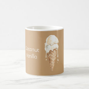 Mug Cône de glace à la vanille et noix de coco