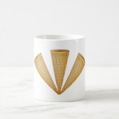 Mug Cône de glace triple gaufre dessert d'été (Centre)