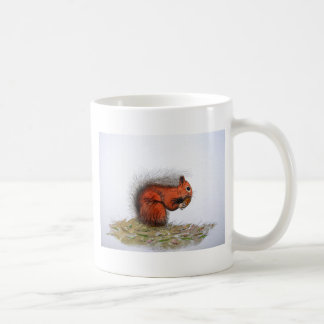 Mug cône de pin d'écureuil rouge