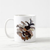 Mug Cône de pin moderne nature (Gauche)