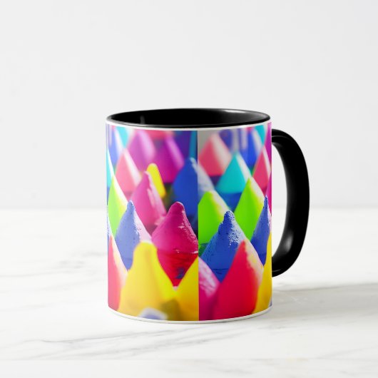 Mug Cônes colorés (Devant droit)