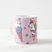 Mug Cônes de crème glacée mignonne (Devant gauche)
