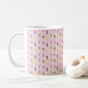 Mug Cônes de crème glacée mignonne, blocs de glace Pop
