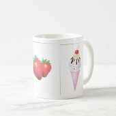 Mug cônes de fraise (Devant droit)