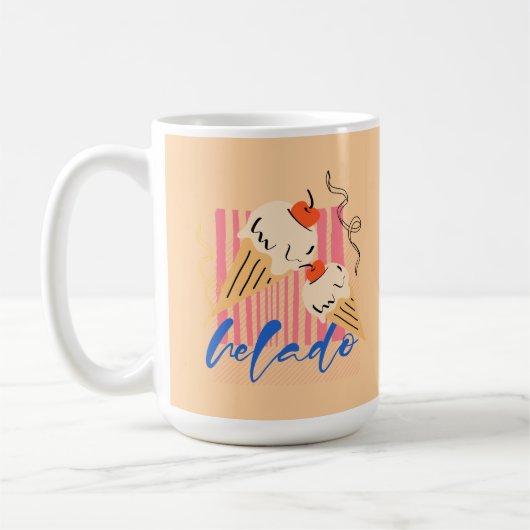 Mug Cônes de glace italiens rétro (Gauche)