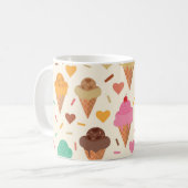 Mug Cônes de glace mignons avec des cœurs (Devant gauche)