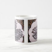 Mug Cônes de pin peints par argent (Centre)