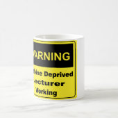 Mug Conférencier d'avertissement de caféine (Centre)